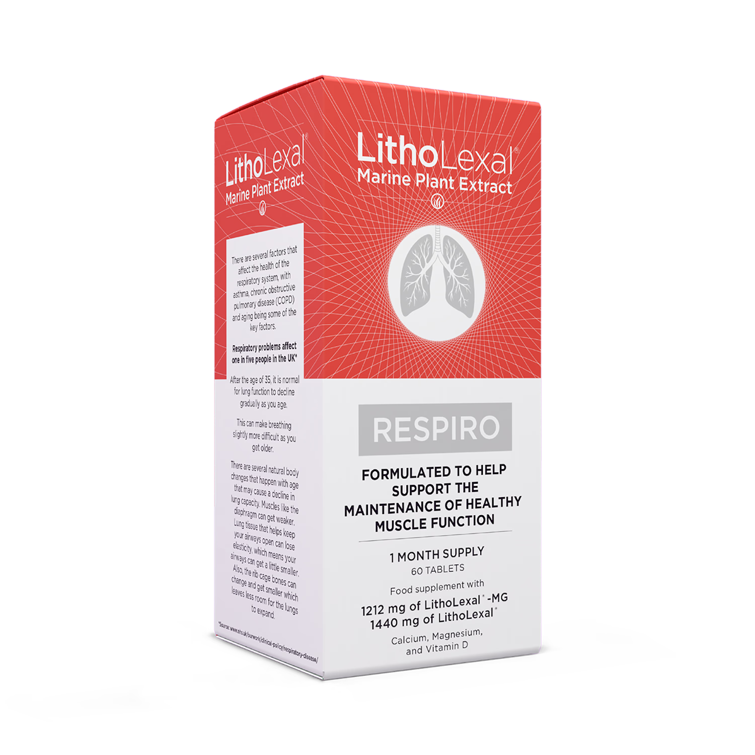LithoLexal Respiro food supplement, UK version