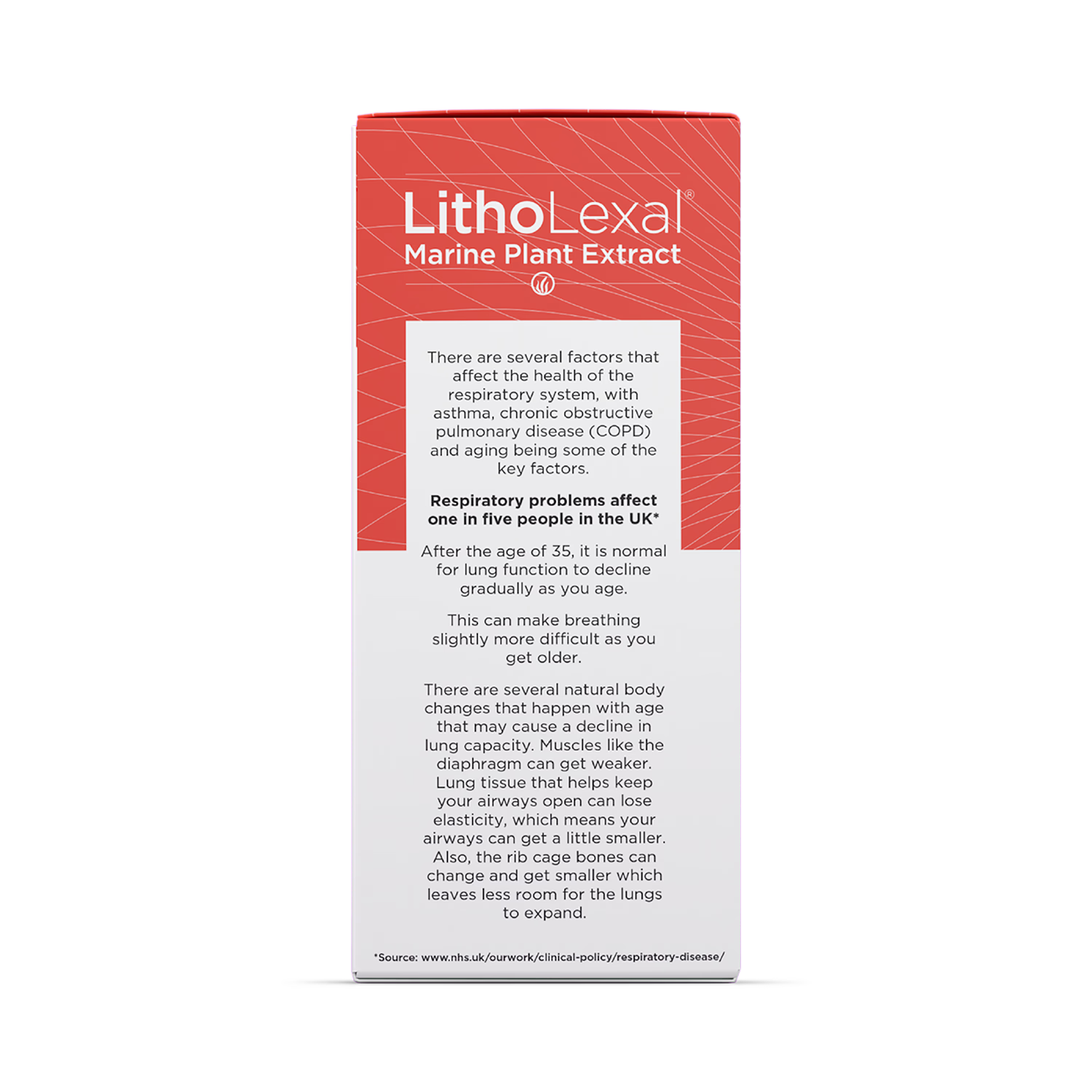 LithoLexal Respiro food supplement, UK version