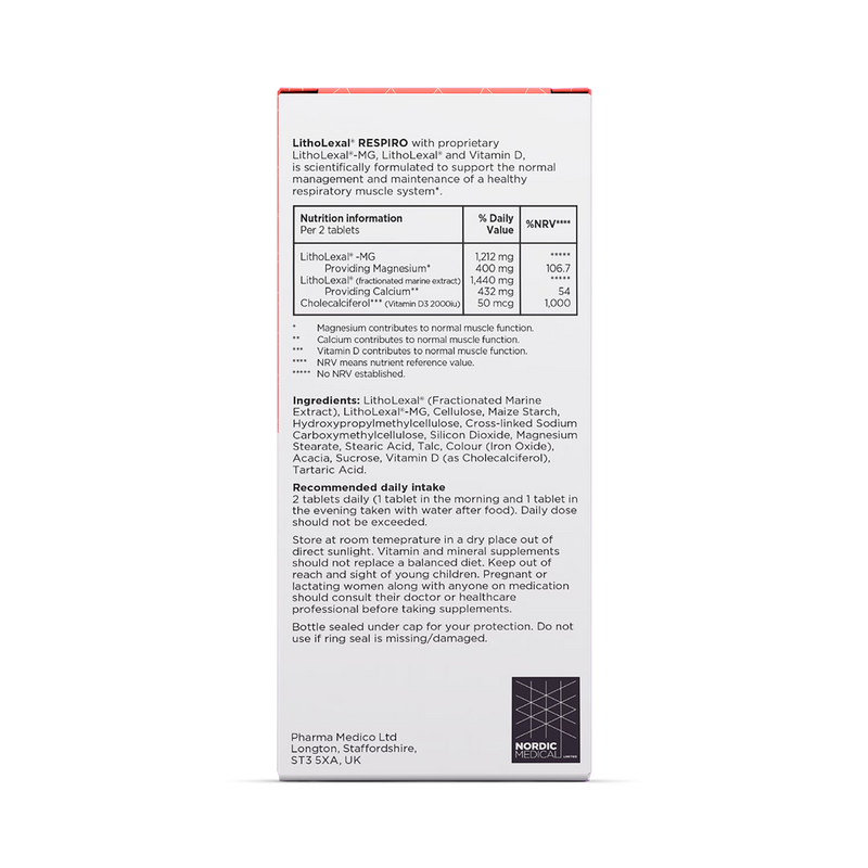 LithoLexal Respiro food supplement, UK version