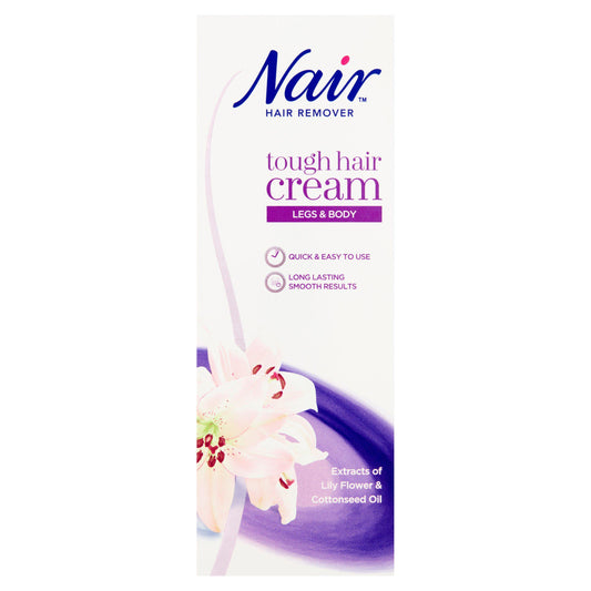 Nair Tough Hair Coarse/Dark Hair Removal Cream 200ml hair removal creams & waxes Sainsburys   