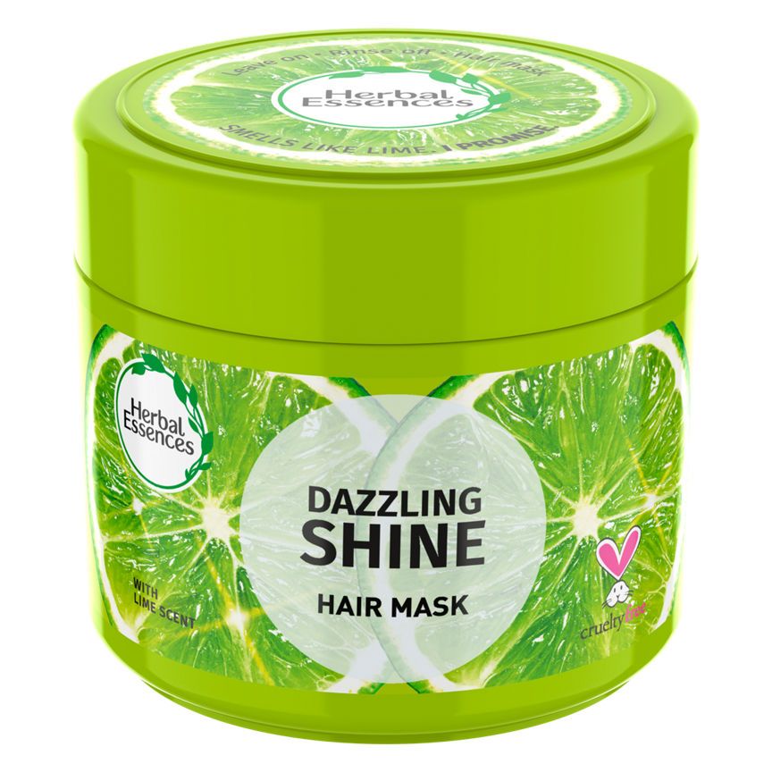 Herbal Essences Dazzling Shine Deep Conditioning Hair Mask Lime Scent Cruelty Free