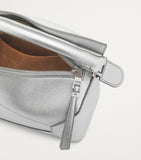 LOEWE small metallic leather Puzzle top-handle bag, UK version