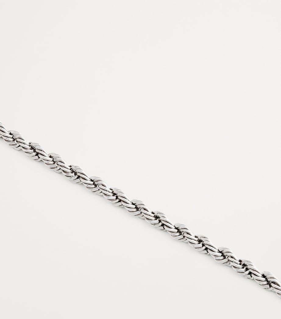 Tom Wood sterling silver square rope bracelet (British brand)
