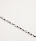Tom Wood sterling silver square rope bracelet (British brand)
