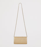 Jimmy Choo chain wallet metallic leather, imported from the UK