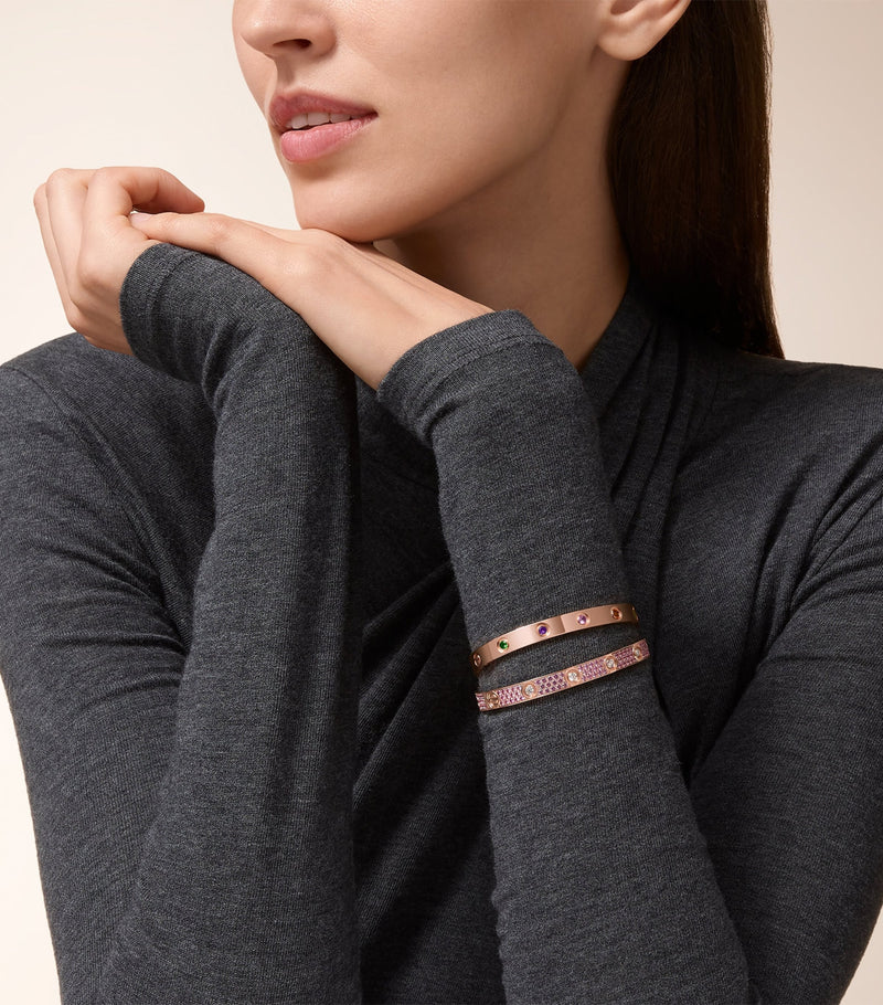 Cartier rose gold LOVE bracelet with gemstones - British product