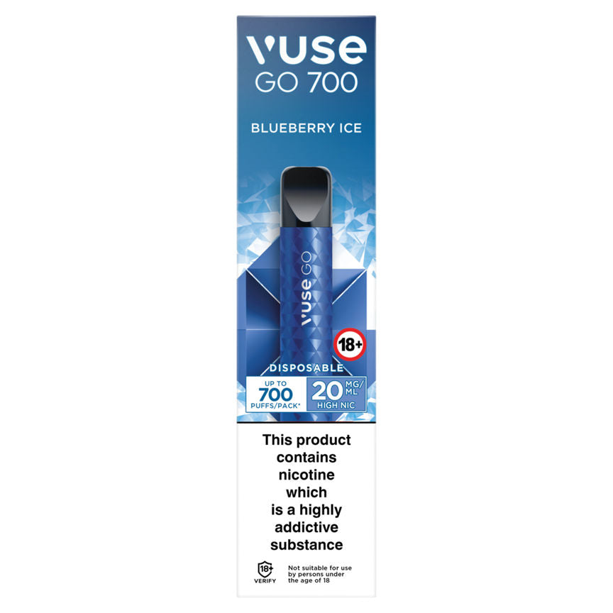 Vuse Go 700 Blueberry Ice Disposable GOODS ASDA   