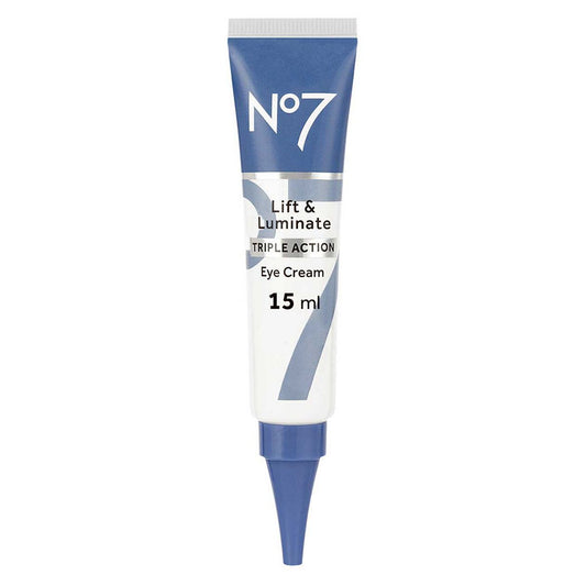 No7 Lift & Luminate TRIPLE ACTION Eye Cream 15ml GOODS Boots   