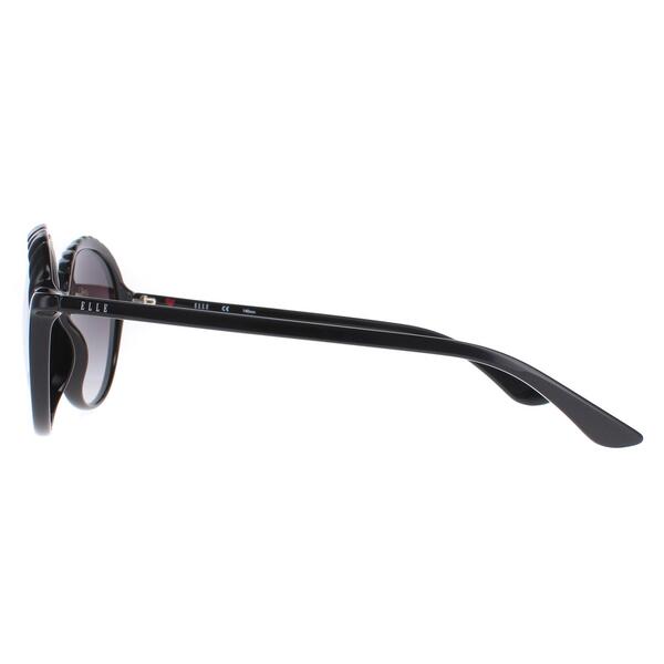 Elle 14919 black sunglasses round acetate frame, UK version