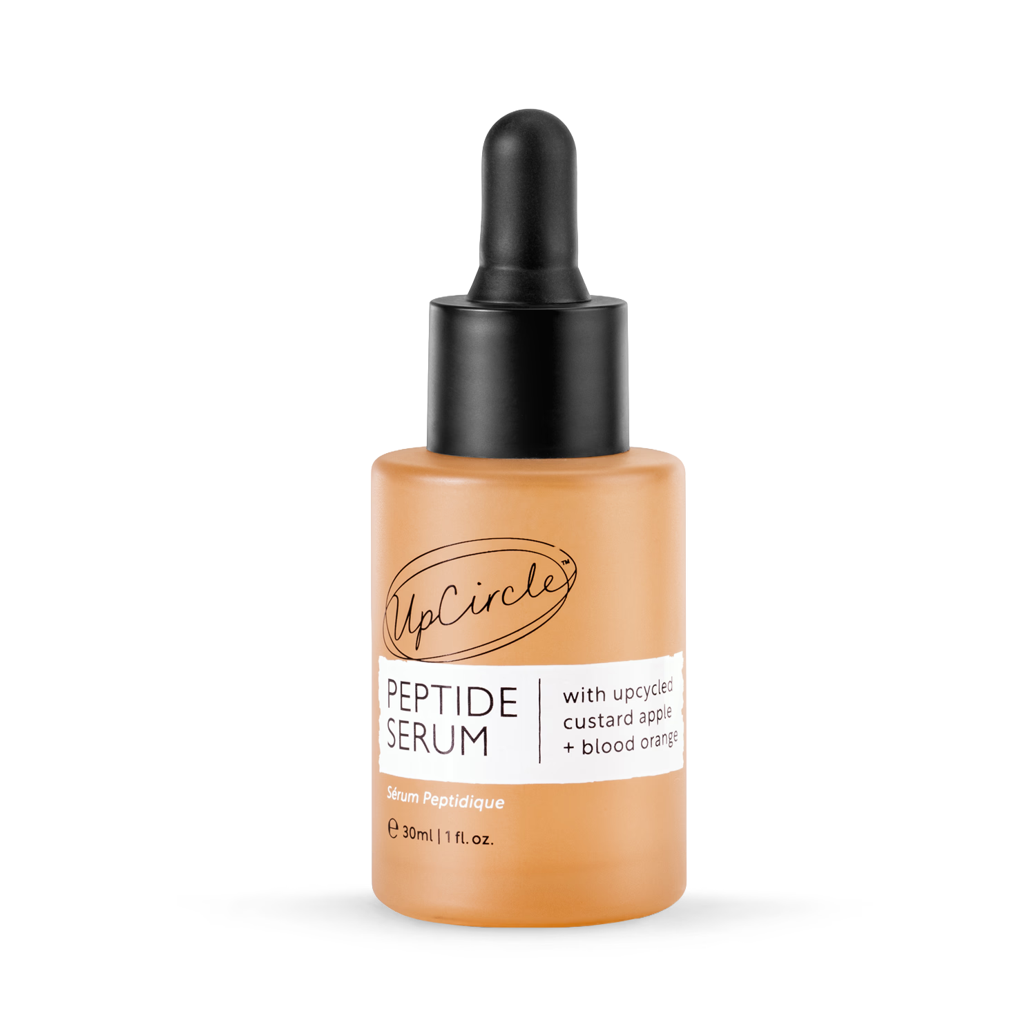 Upcircle peptide serum with upcycled custard apple and blood orange 30ml - British product