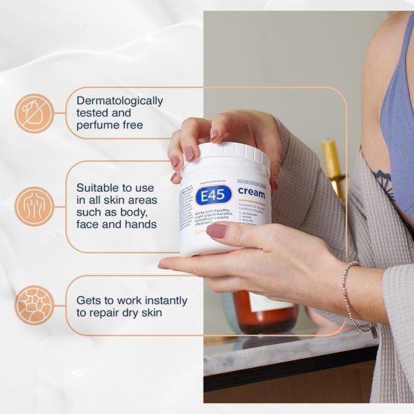 E45 Dermatological Moisturising Cream 125g GOODS Superdrug   