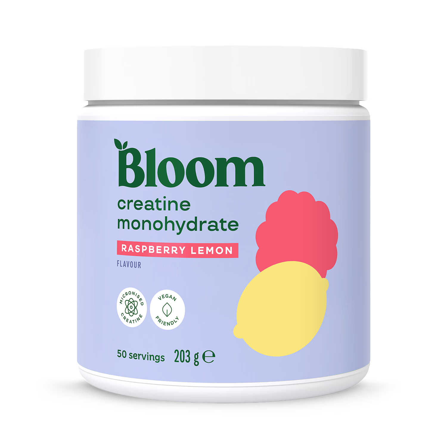 Bloom Raspberry Lemon creatine 203g, imported from the UK