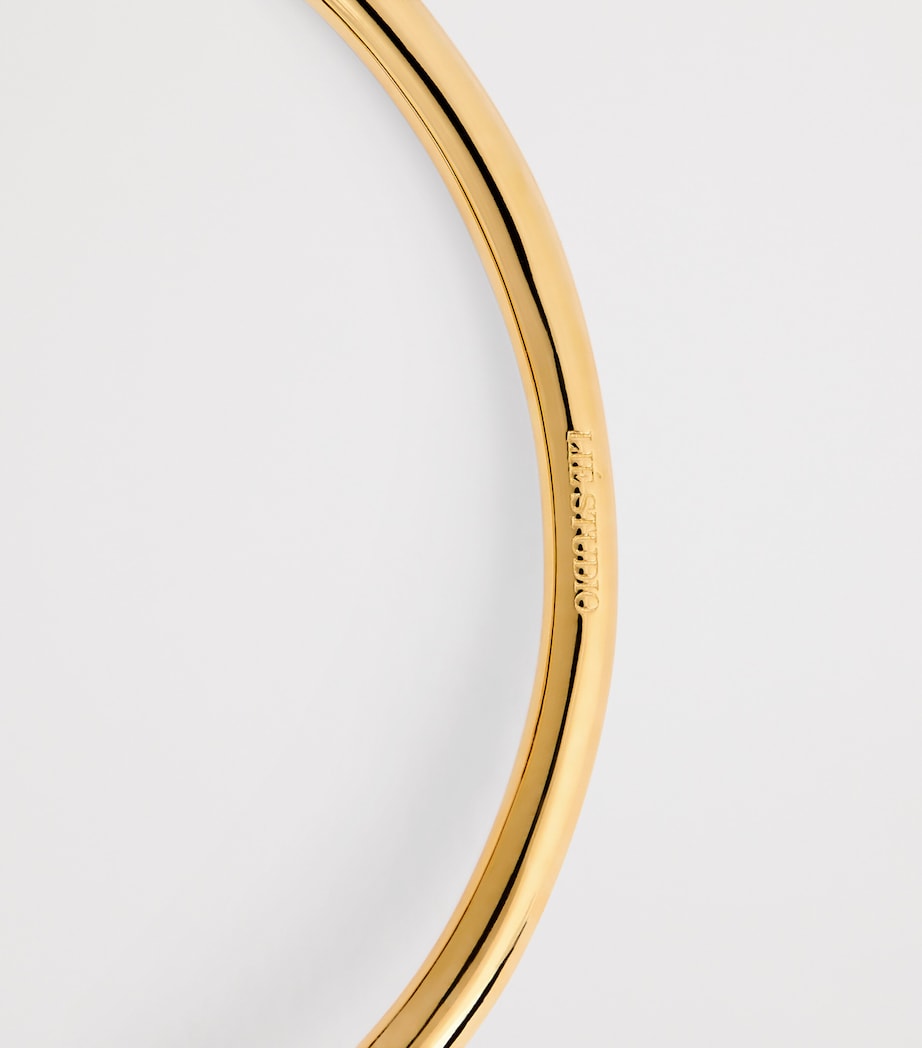 LIÉ STUDIO gold-plated Olga bangle, adjustable, 6cm - British product