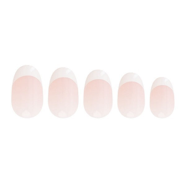 Nail HQ Oval Bold French Acrylic Nails 24 pieces, UK version