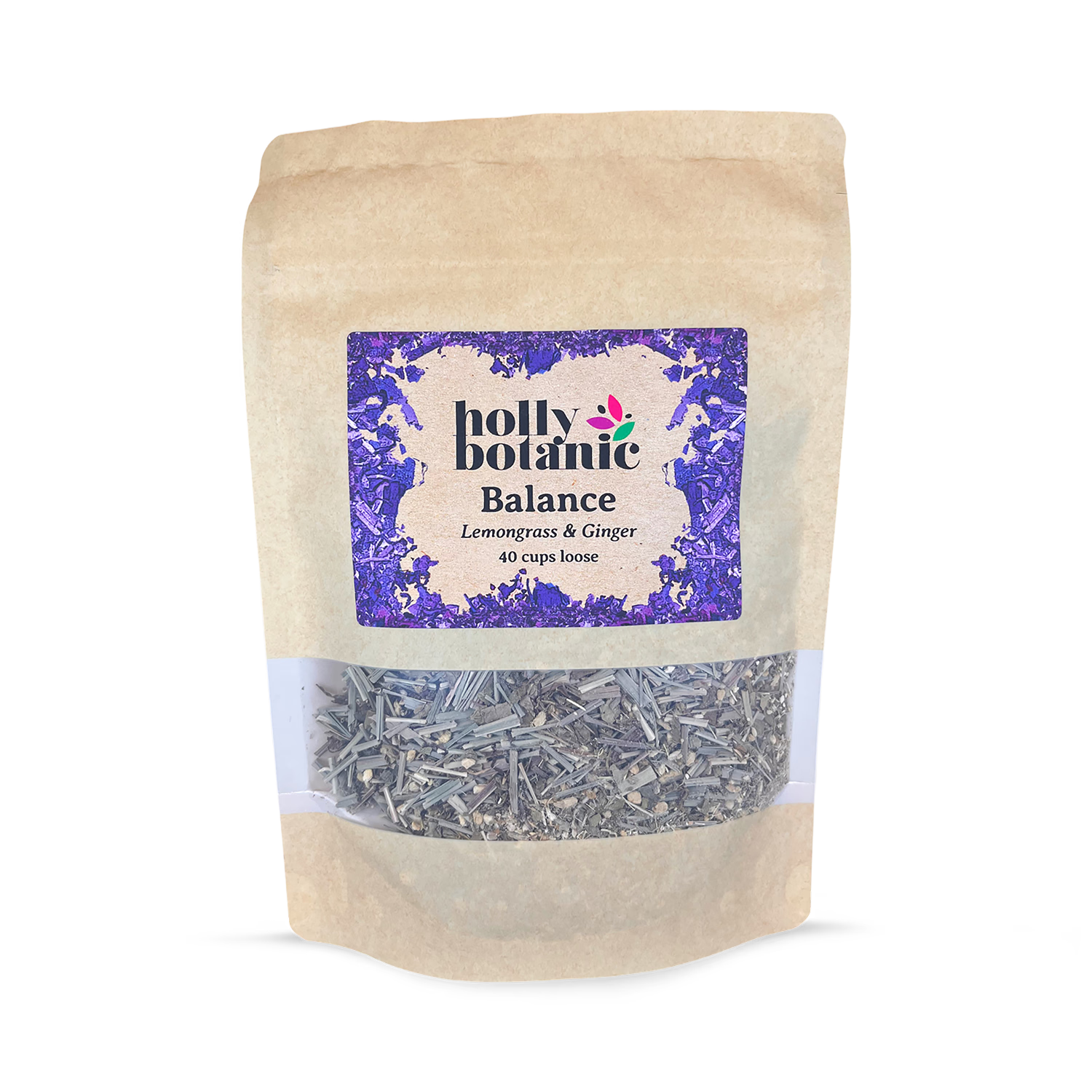 Holly Botanic Balance Tisane lemongrass ginger 40 cup loose tea, UK version