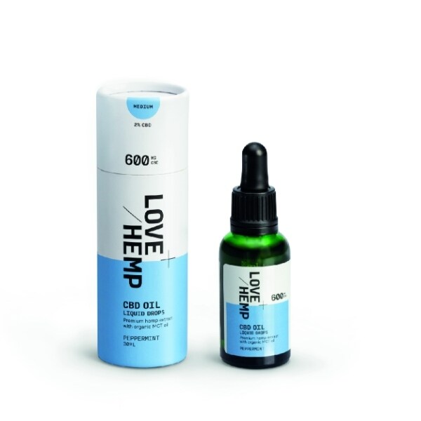 Love Hemp 600Mg 2% Cbd Oil Drops - 30Ml Peppermint GOODS Superdrug   