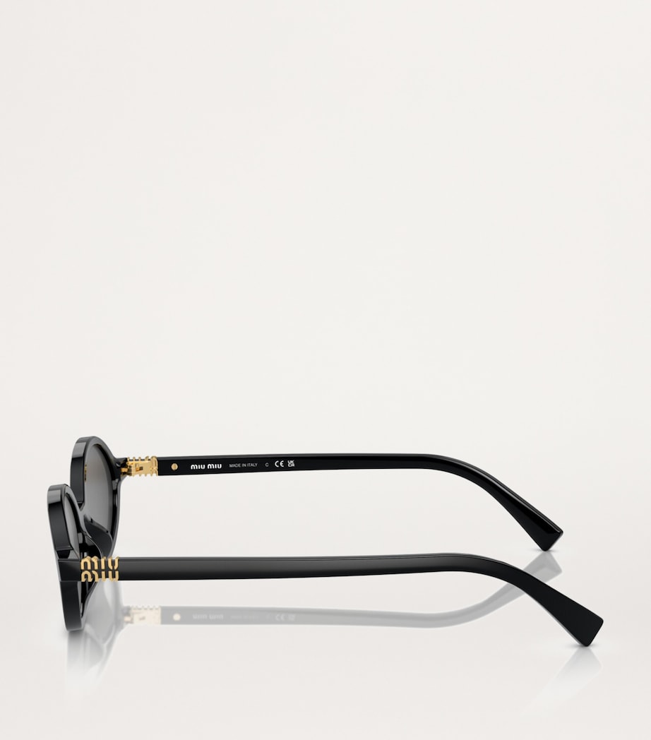 Miu Miu acetate oval sunglasses, UK version