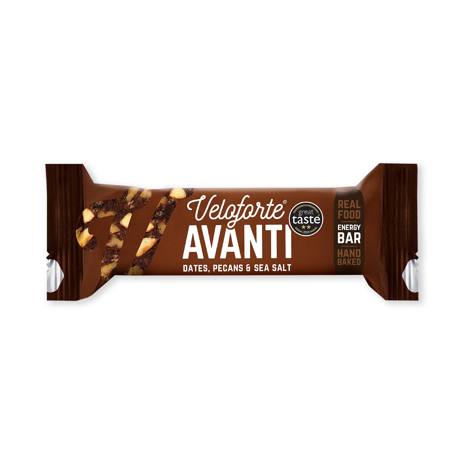 Veloforte energy bar Dates Pecans Sea Salt 55g, UK version