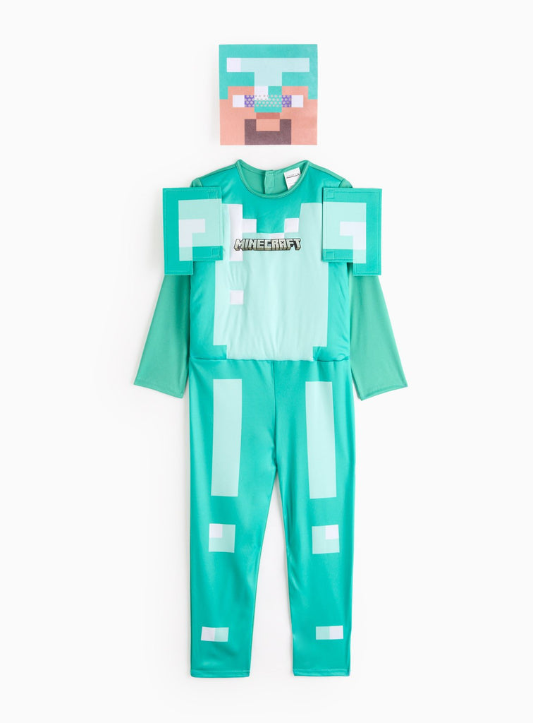 Minecraft Creeper Fancy Dress Costume 3-4 Years