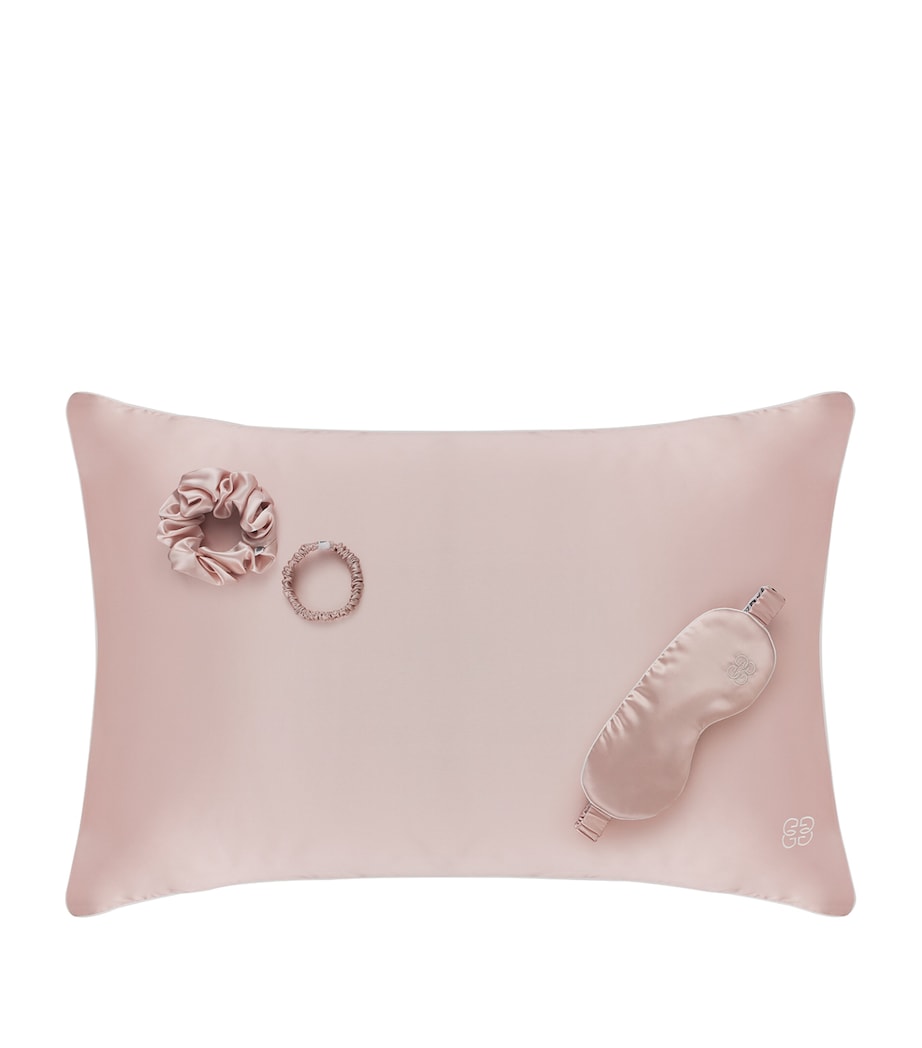 Gingerlily Ultimate Silk Sleep Set with pillowcase and scrunchies - British product