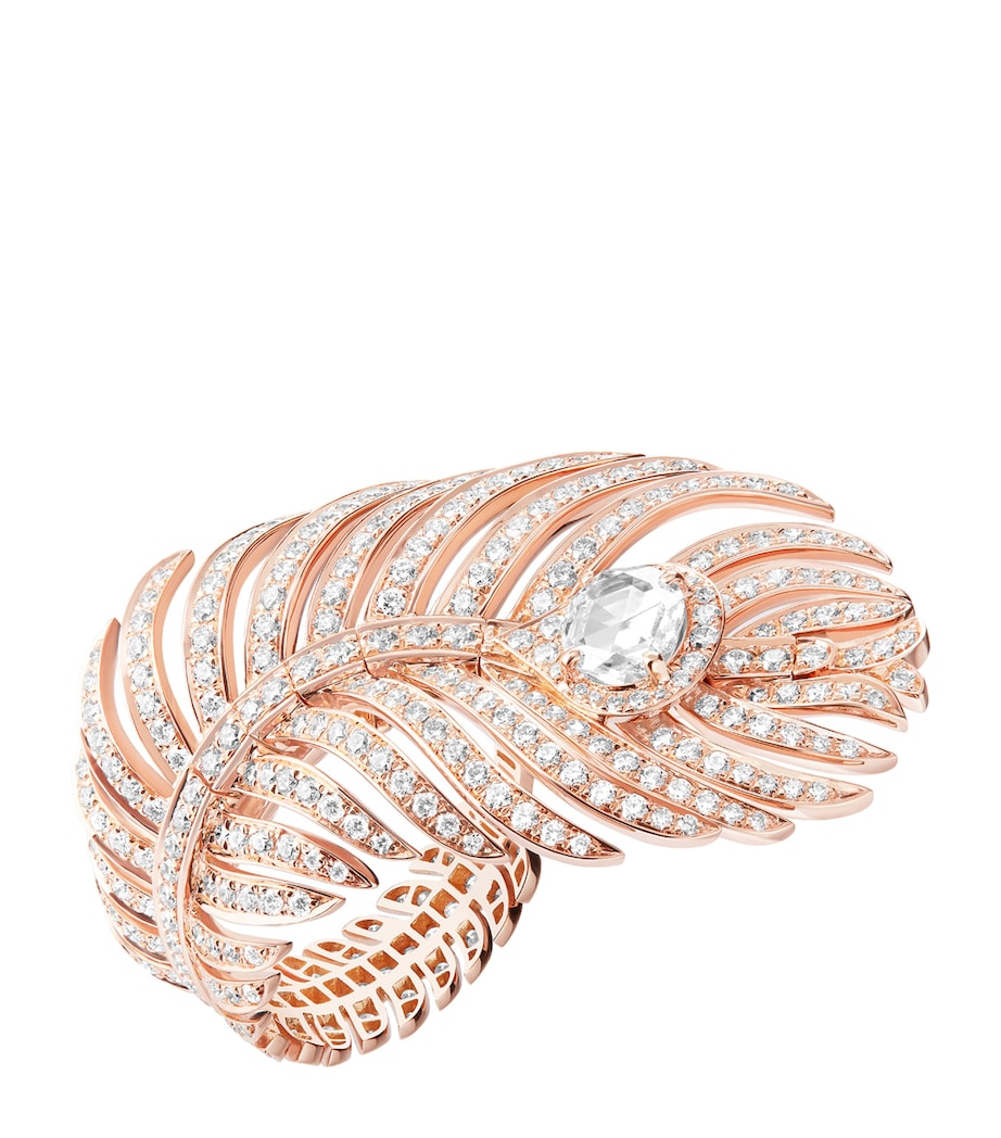 Boucheron Plume de Paon diamond ring - British product