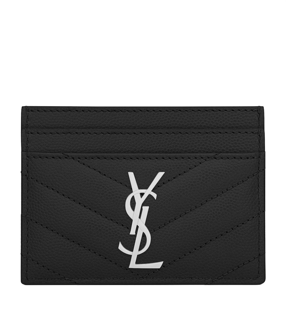 Saint Laurent YSL monogram card holder smooth leather (British brand)
