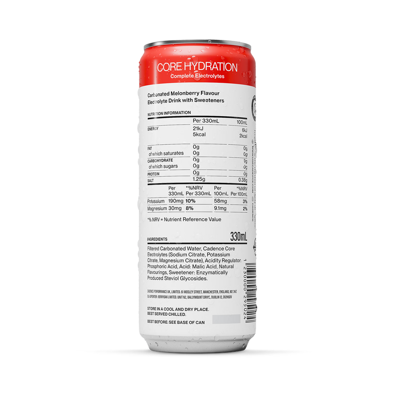 Cadence electrolyte drink Melonberry 330ml, imported from the UK