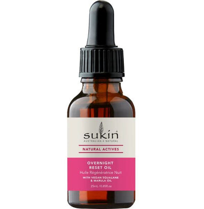 Superdrug Sukin Natural Actives Overnight Reset Facial Oil 25ml- Buy online at McGrocer