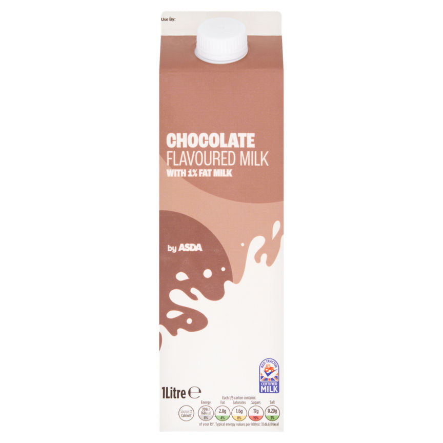 ASDA Chocolate Flavoured Milk 1 Litre GOODS ASDA   