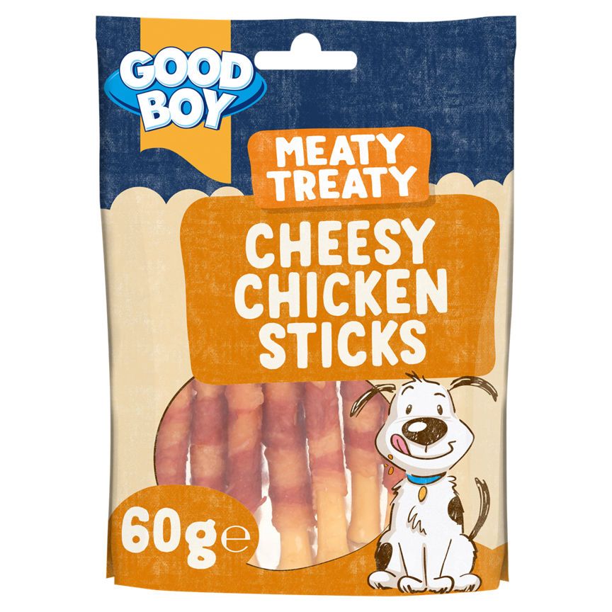 Good Boy Meaty Treaty Cheese Chicken Sticks Dog Treats