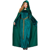 Smiffys deluxe cloak emerald green adults - British product
