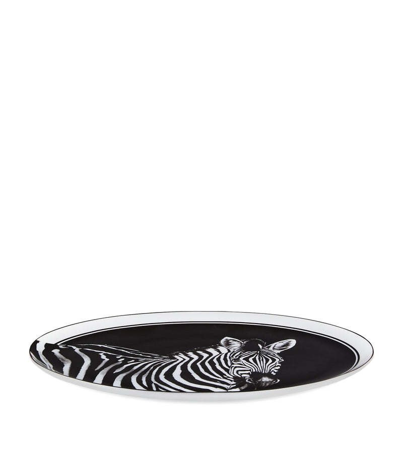 Dolce&Gabbana Casa porcelain zebra serving plate 45.5cm - British product