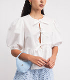 Sandro Paris crochet mini bag, imported from the UK