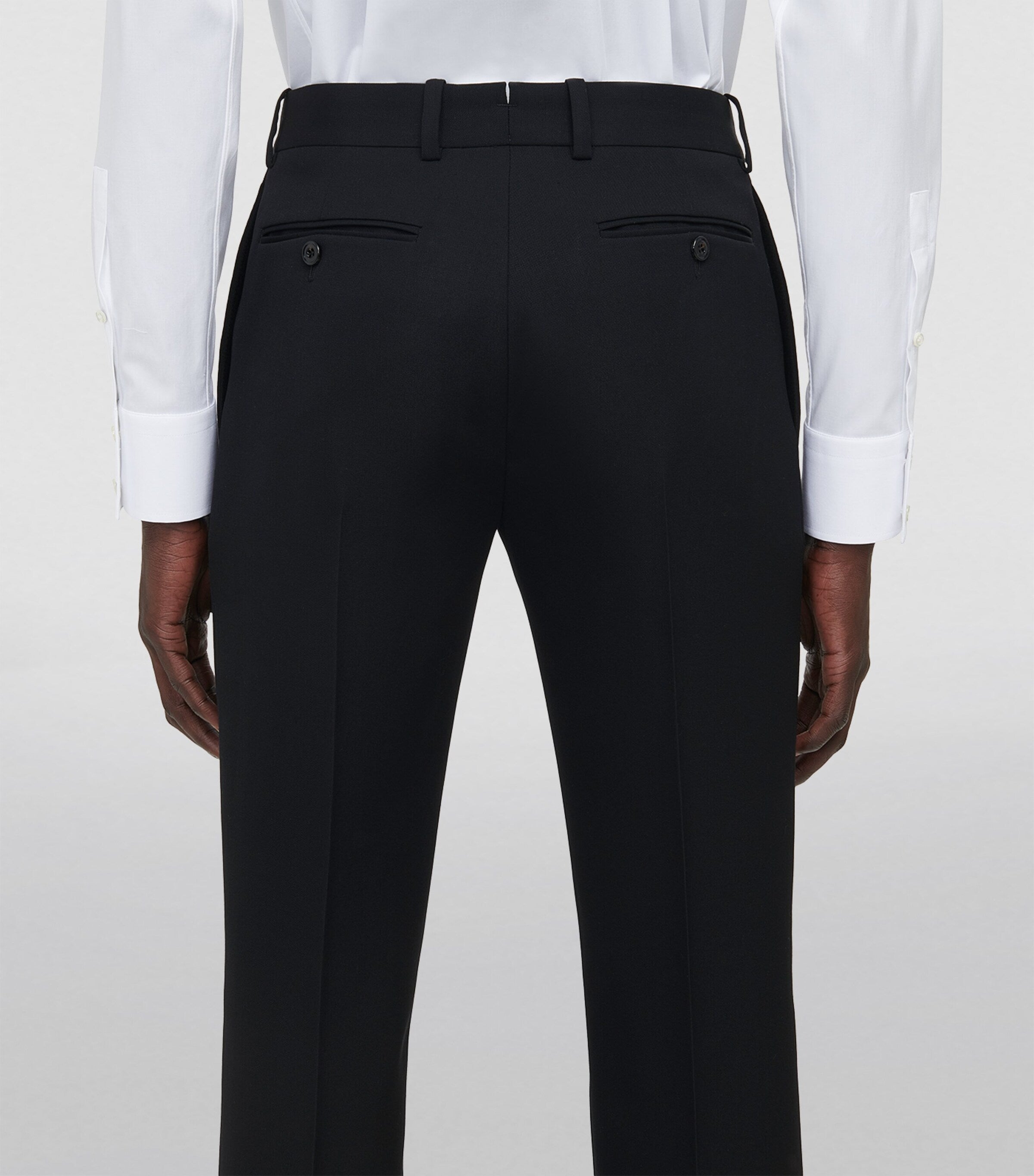 Alexander McQueen tailored cigarette trousers, imported from the UK