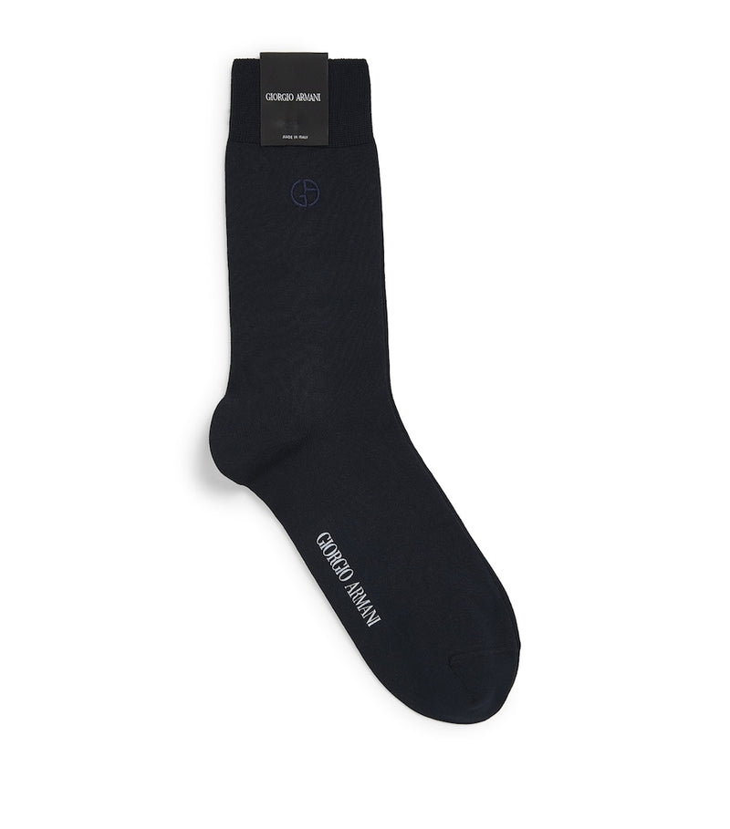 Giorgio Armani cotton logo socks (British brand)