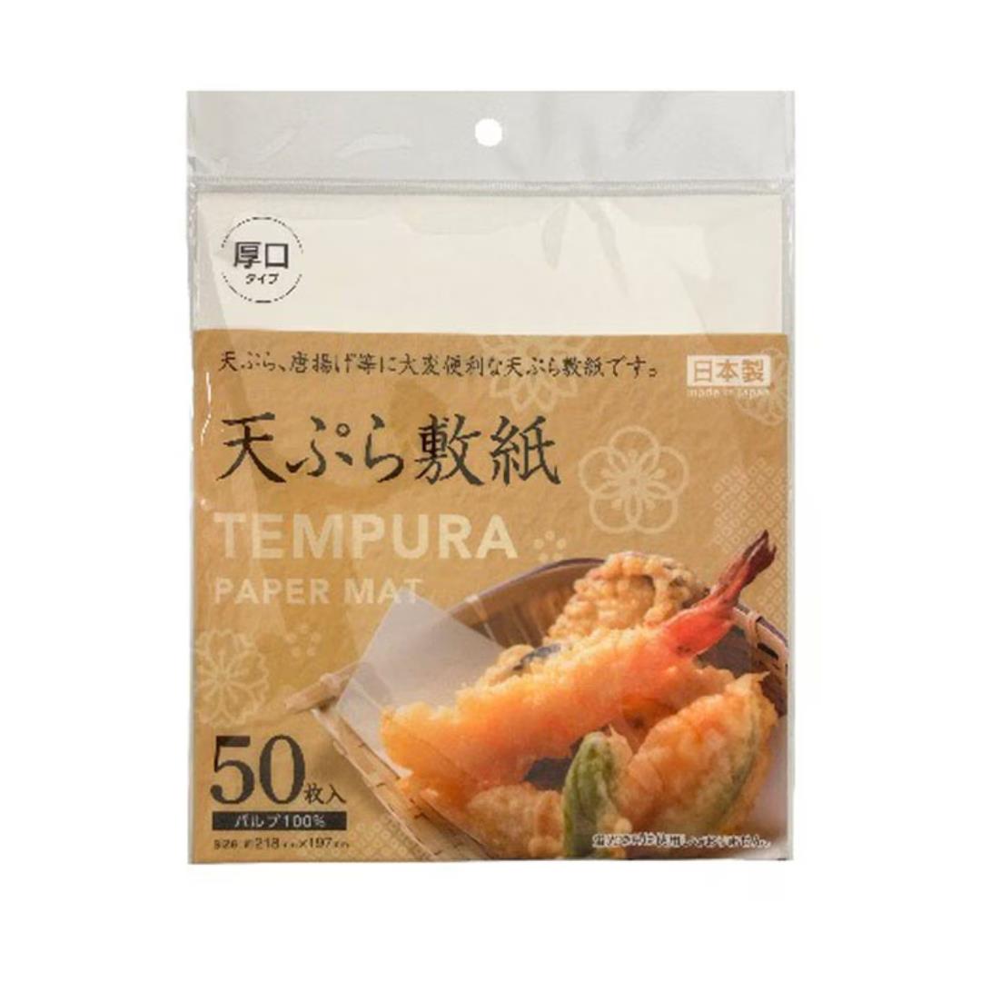 Hinokura tempura paper mat 50 sheets (British brand)