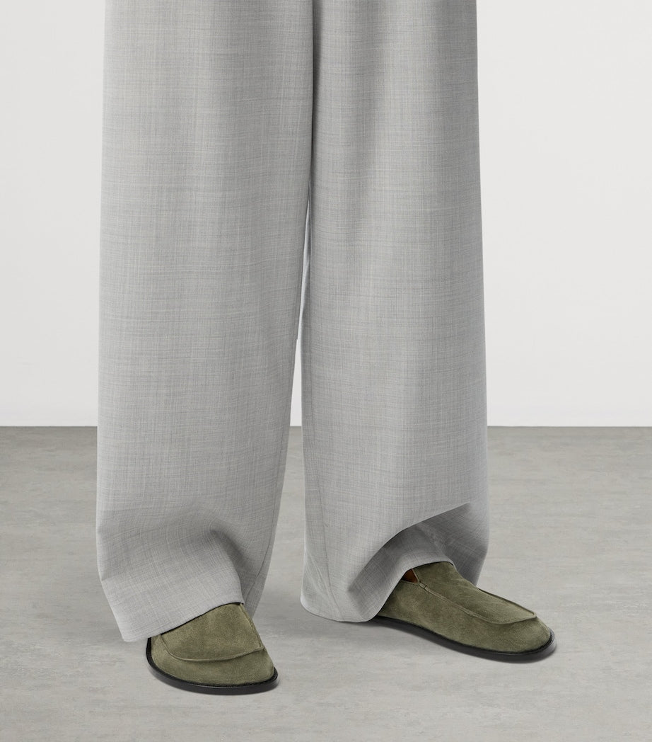 LOEWE Suede Flex loafers, UK version
