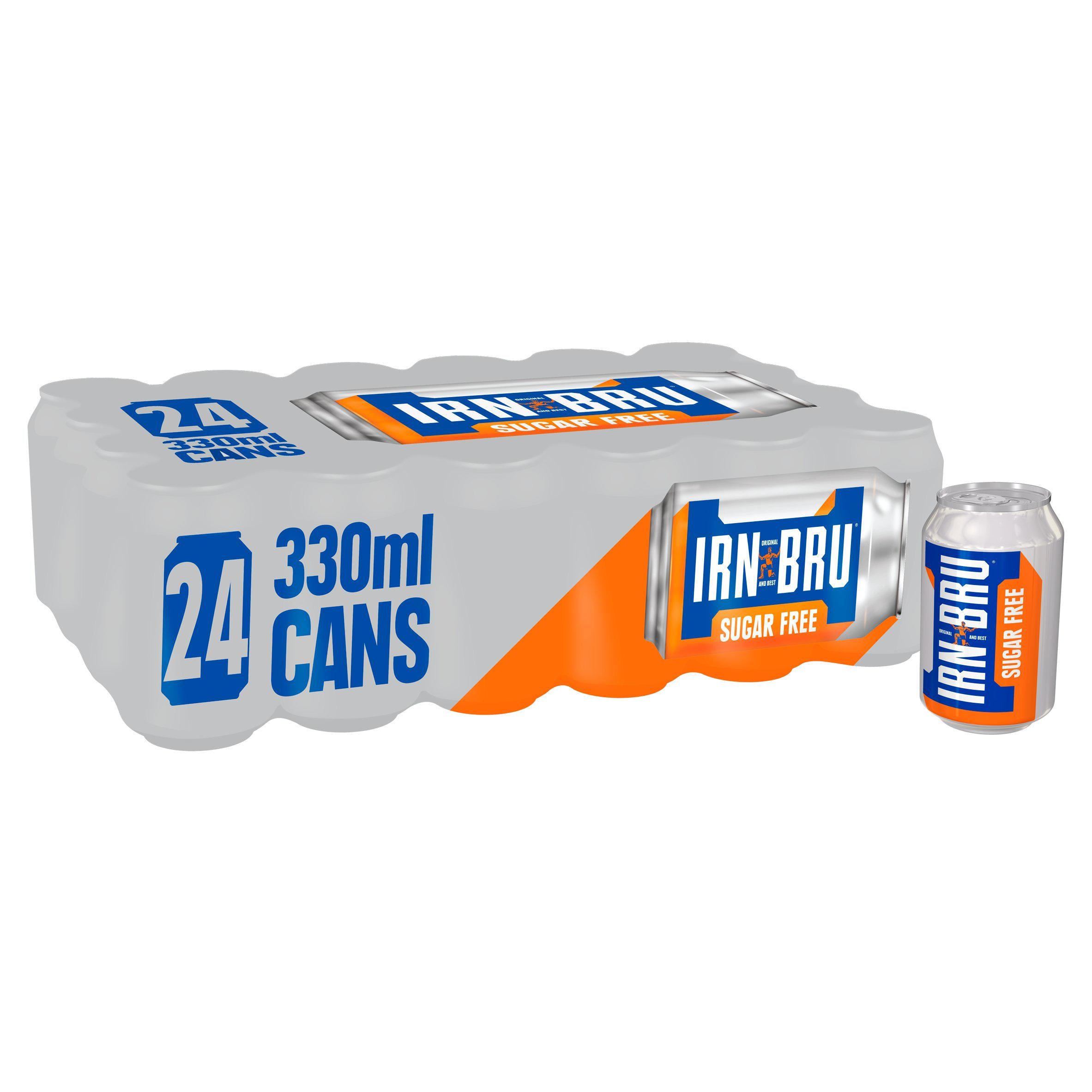 Irn-Bru Sugar Free Soft Drink Cans 24x330ml GOODS Sainsburys   