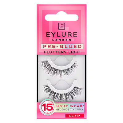 Superdrug Eylure Fluttery Light 117 Pre-Glued False Lashes- Buy online at McGrocer