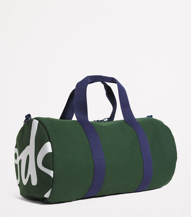 Harrods cotton logo barrel bag, UK version