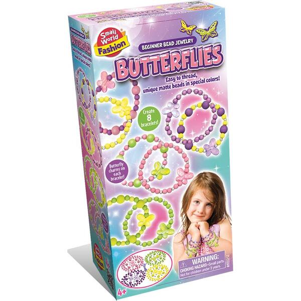 Small World Toys beginner butterfly bead jewelry kit (British brand)