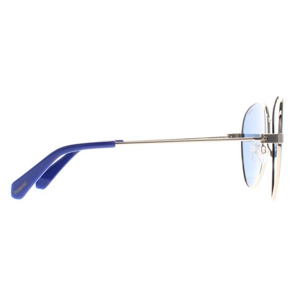 Polaroid gold polarised aviator sunglasses for women, UK version