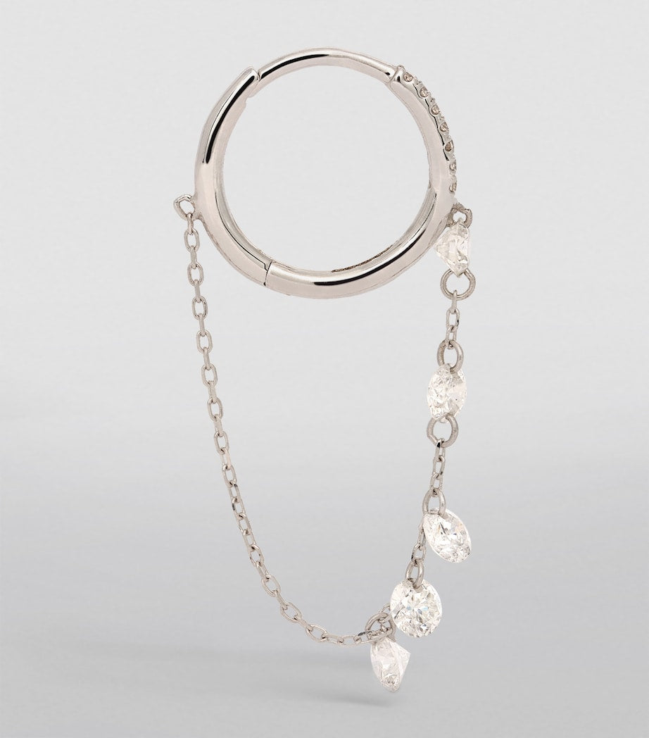 Persée Danaé single earring white gold diamond, imported from the UK
