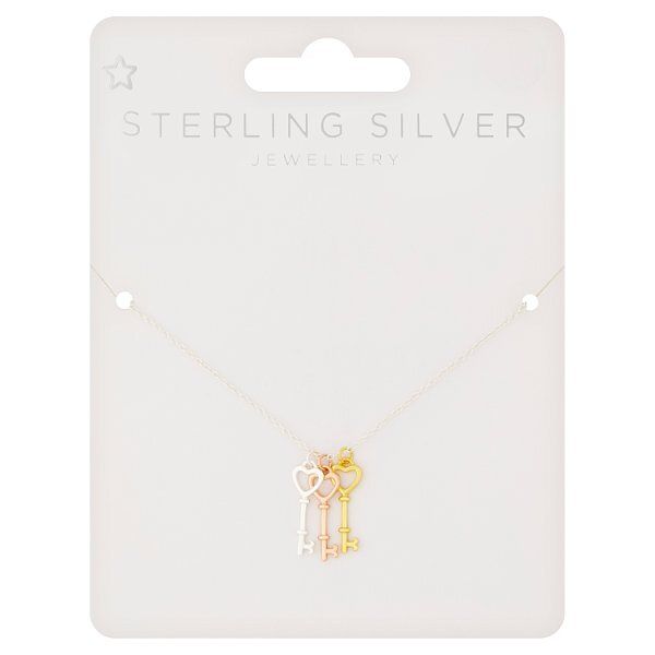 DNR Superdrug Premiun Sterling Silver Key Necklace GOODS Superdrug   