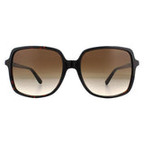 Michael Kors oversized square sunglasses in brown acetate, UK version