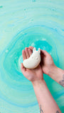 Lush Moomintroll bath bomb with coconut milk and lavender - British product