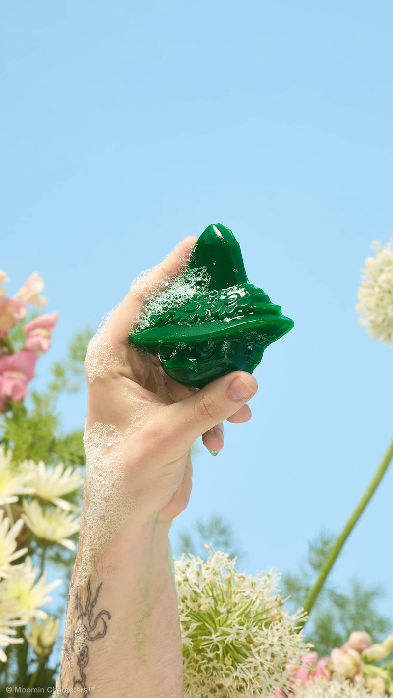 Lush Snufkin Moomin shower gummy, imported from the UK
