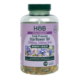 Holland & Barrett High Strength Cold Pressed Starflower Oil 1500mg 120 Capsules GOODS Holland&Barrett