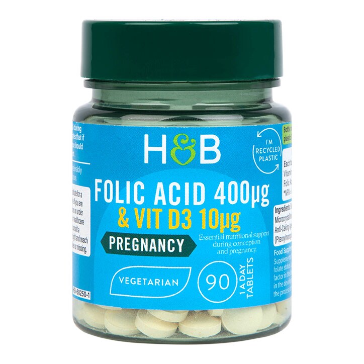 Holland & Barrett Folic Acid & Vitamin D3 90 Tablets GOODS Holland&Barrett