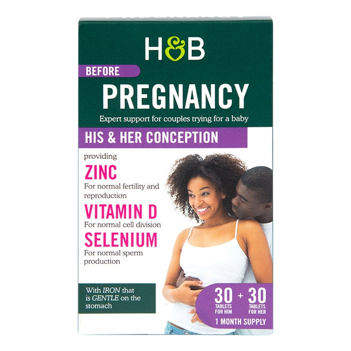 Holland & Barrett Conception Support For Him & Her 30+30 Tablets GOODS Holland&Barrett